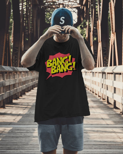 Bang Bang Oversized T-shirt for Men Black