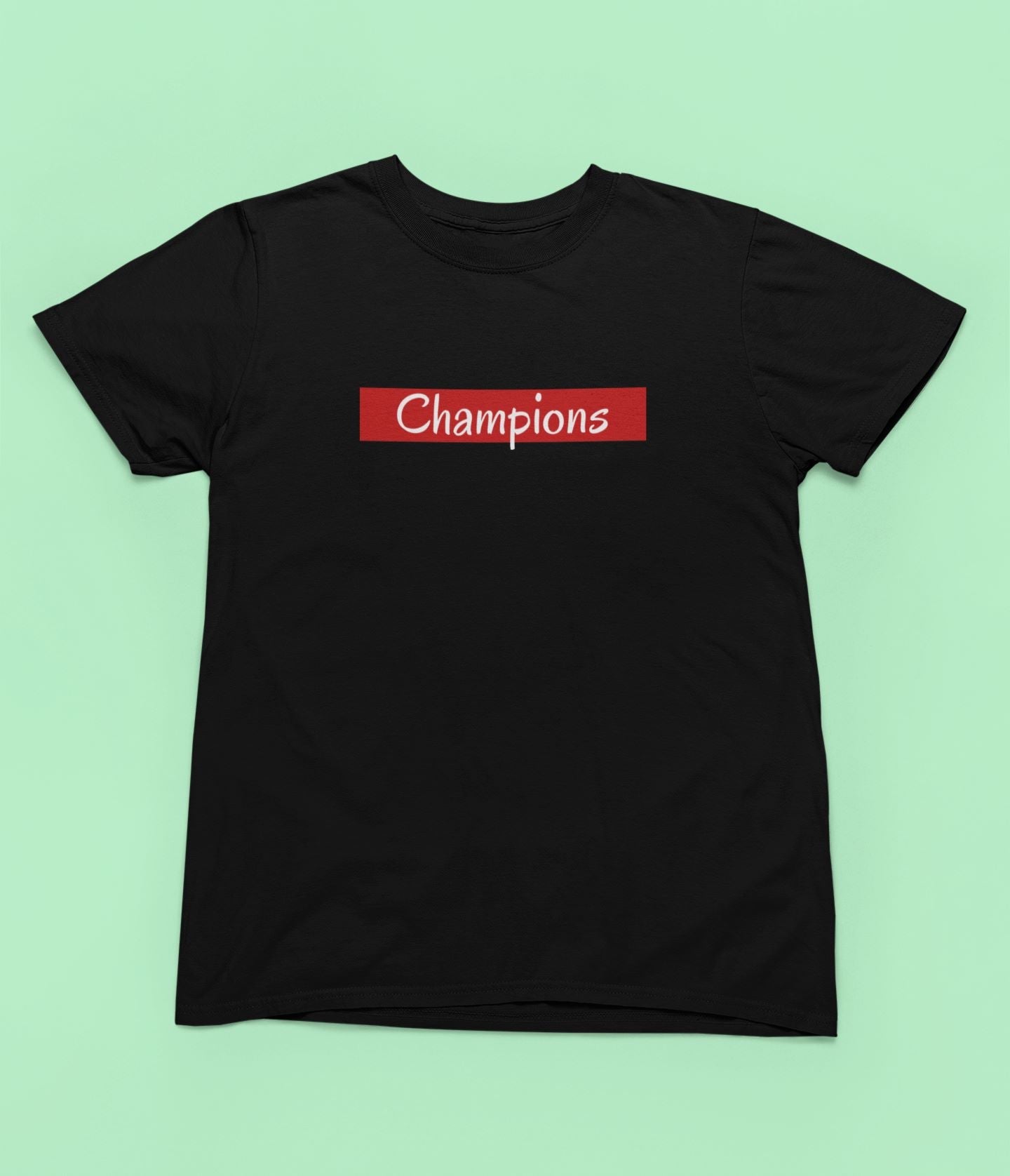 Champions Kid T-shirt for Baby Boy/Girl Black