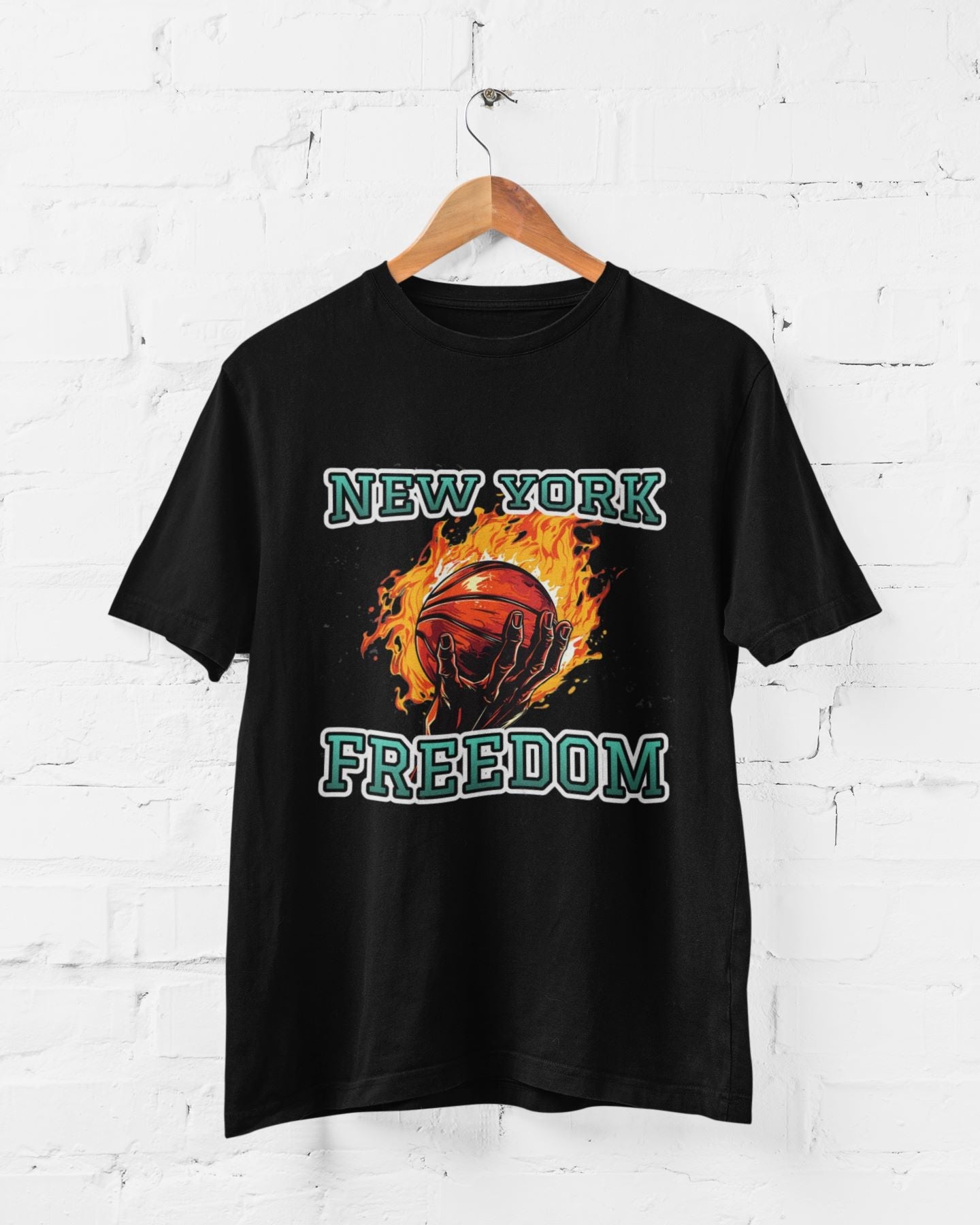 New York Freedom Half Sleeve T-shirt for Men