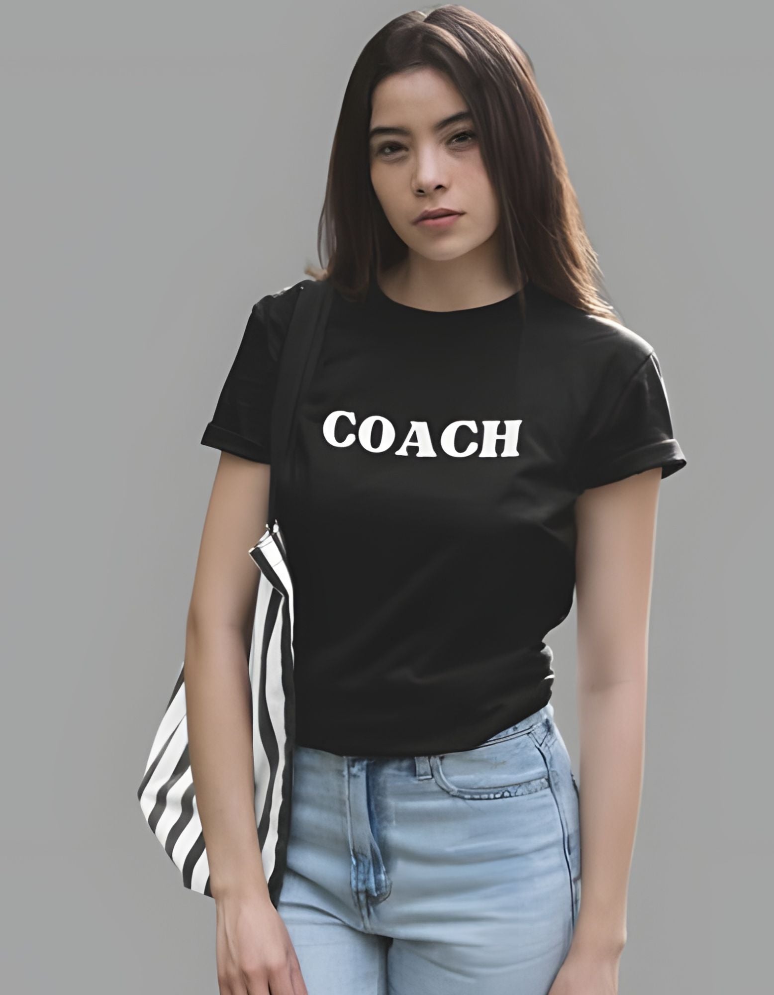 Coach Half Sleeve T-shirt for Women