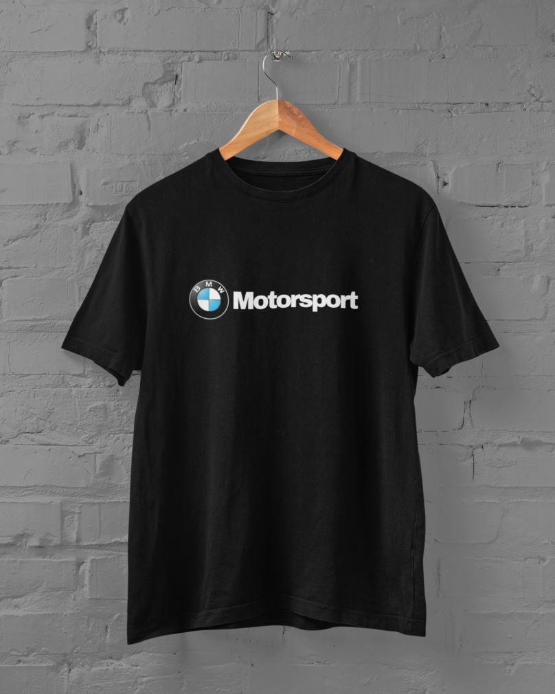 BMW Motorsport Half Sleeve T-Shirt for Men Black