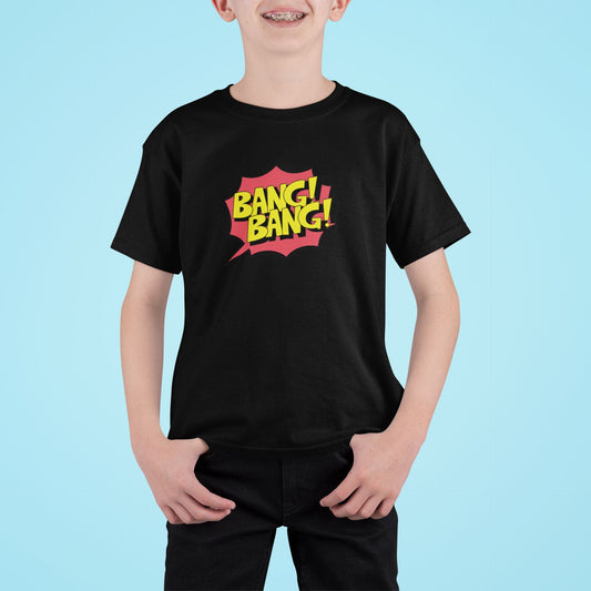 Bang Bang Kid T-shirt for Boys Black