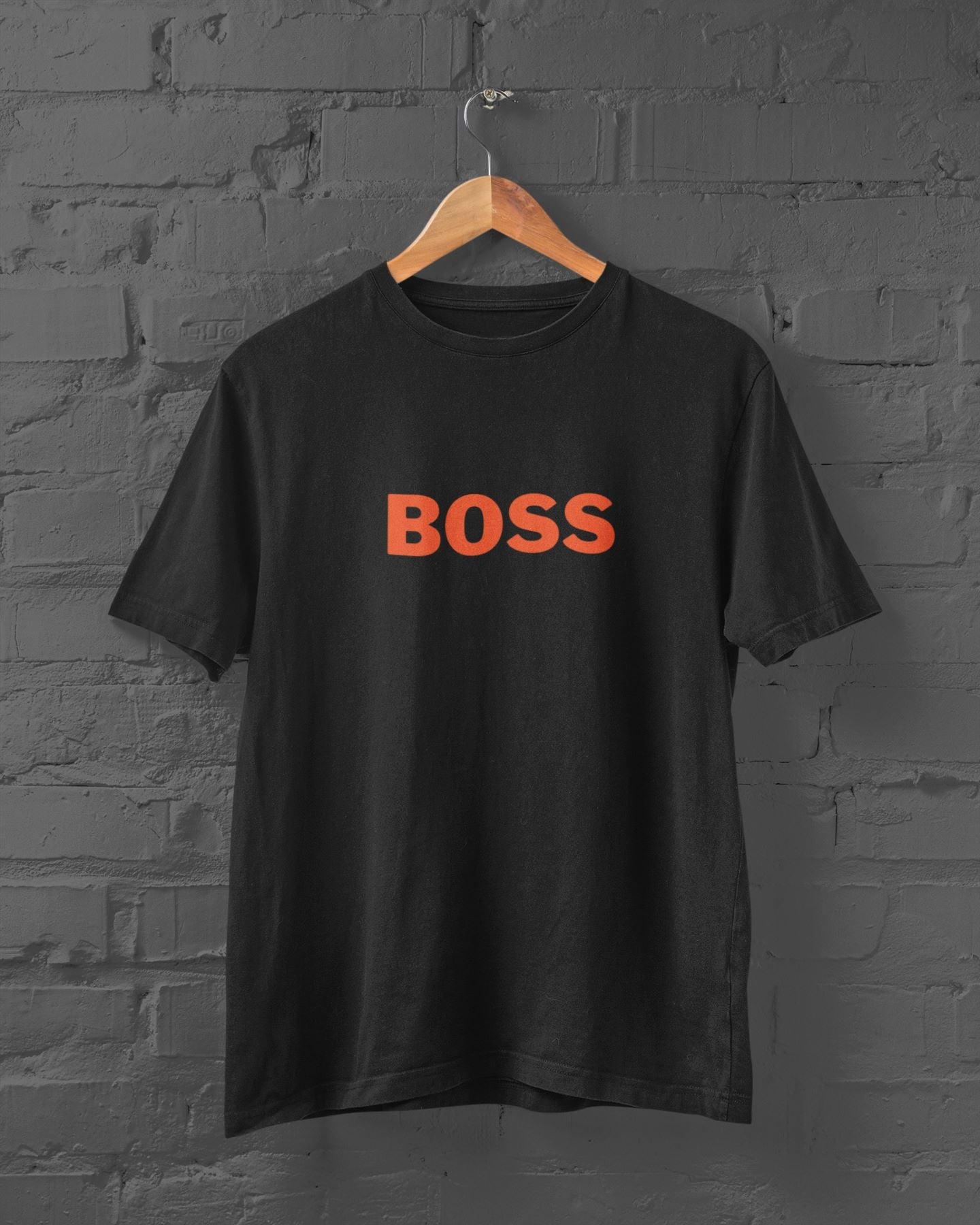 BOSS Half Sleeve T-shirt for Men Black