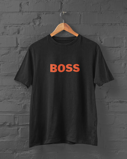 BOSS Half Sleeve T-shirt for Men Black