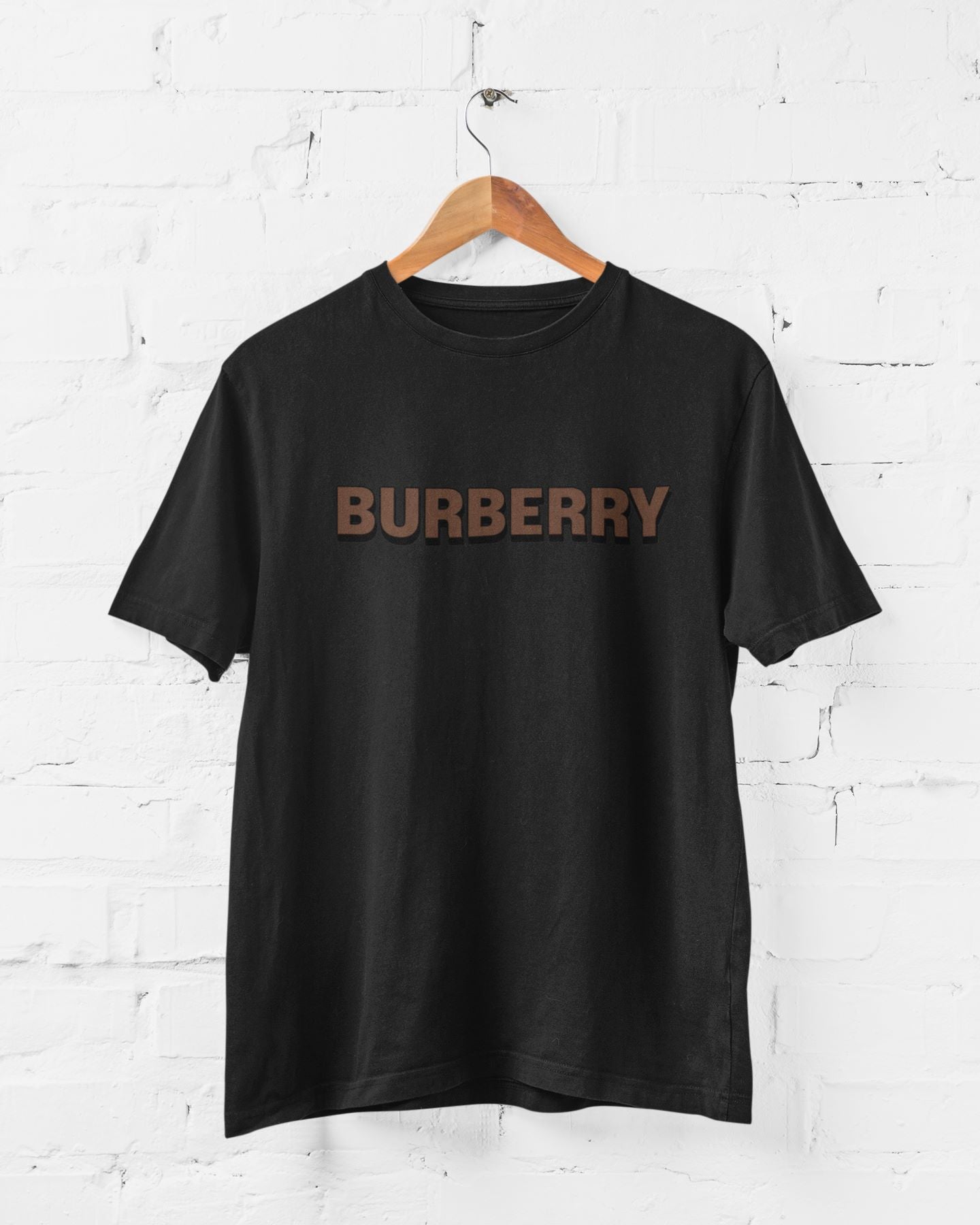 BurBerry Black Half Sleeve T-shirt for Men