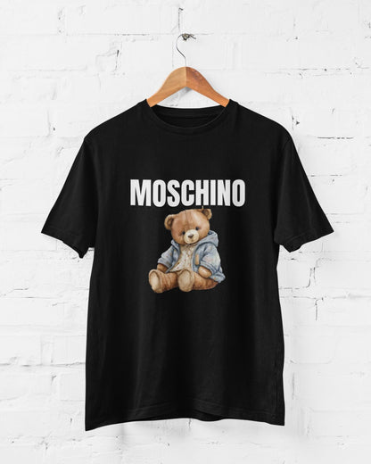 MOSCHINO Bear Half Sleeve T-shirt for Men Black