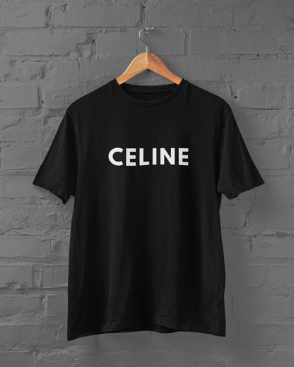 CELINE Half Sleeve T-shirt for Men/Women Black