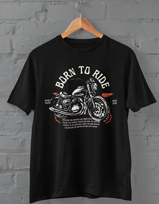 Born to Ride Half Sleeve T-shirt for Men