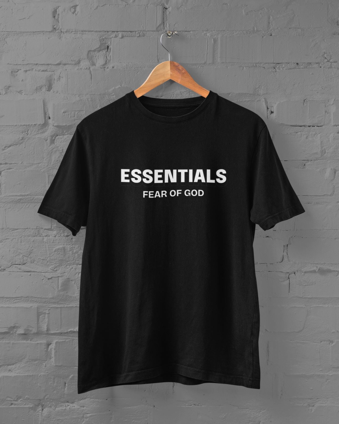 Essentials FOG Half Sleeve T-shirt for Men Black