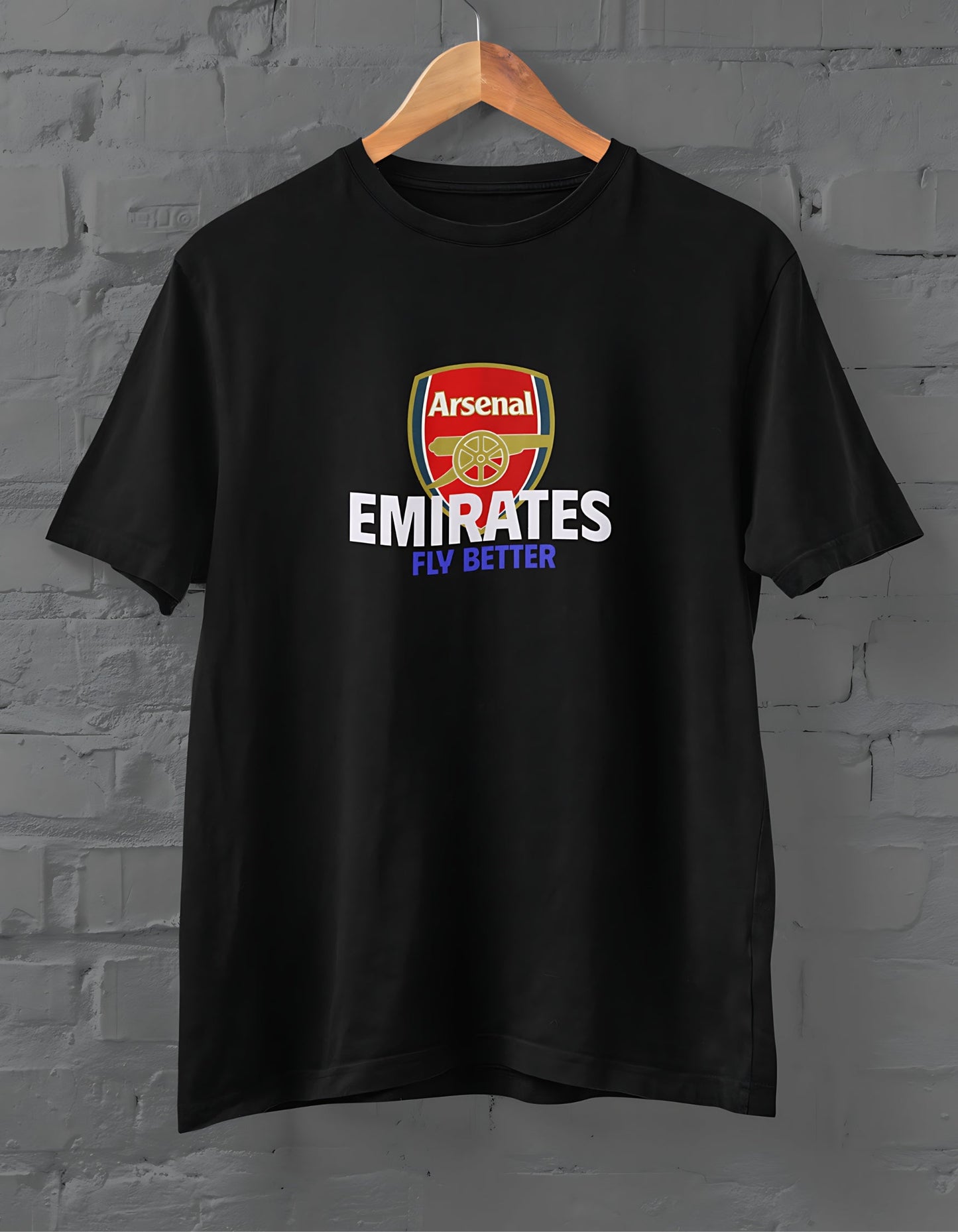 Arsenal Emirates Fly Better T-Shirt for Men Black