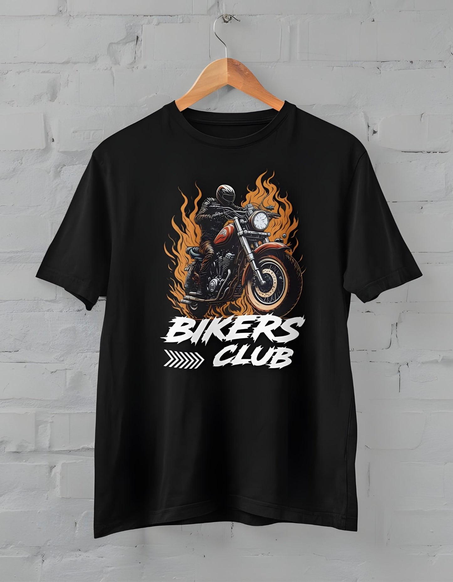 Biker Club Half Sleeve T-shirt for Men