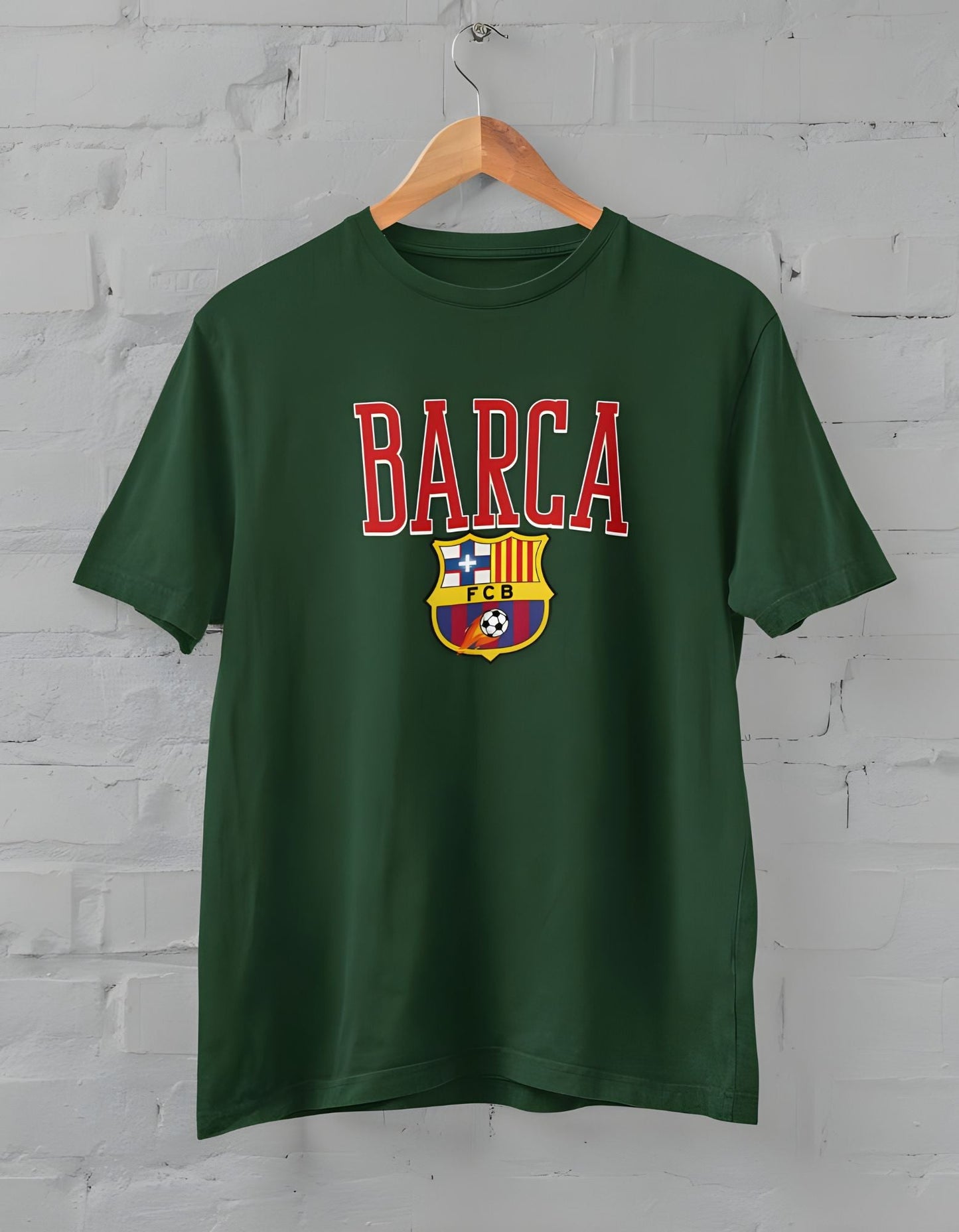 F.C Barcelona Printed Half Sleeve T-Shirt for Men