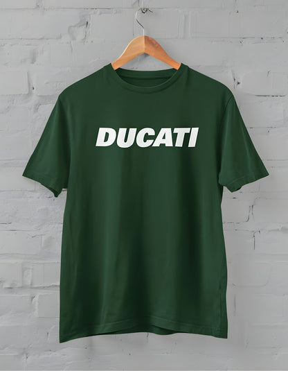 Ducati TypoGraphy Half Sleeve T-shirt for Men