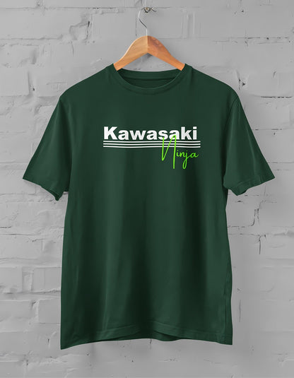 Kawasaki Ninja Typography Half Sleeve T-shirt for Men