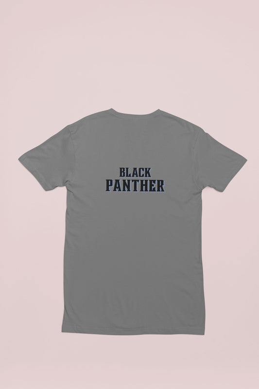 Black Panther Superhero Kid's T-shirt for Boy/Kid Charcoal Melange