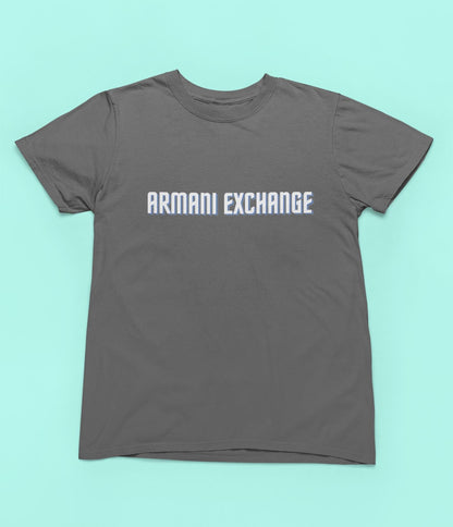 Charcoal Printed Armani Exchange Kids T-shirt