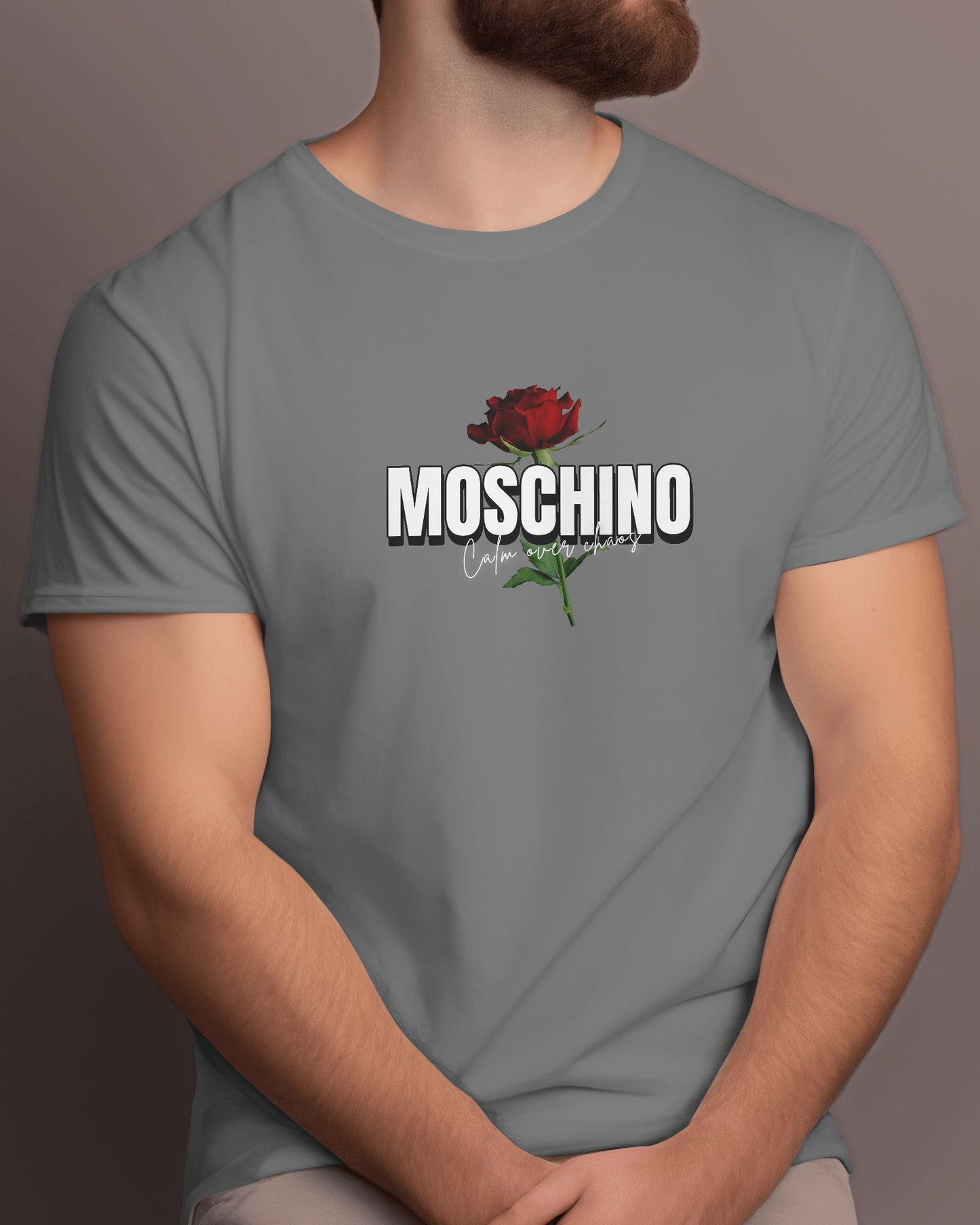 MOSCHINO Half Sleeve T-shirt for Men