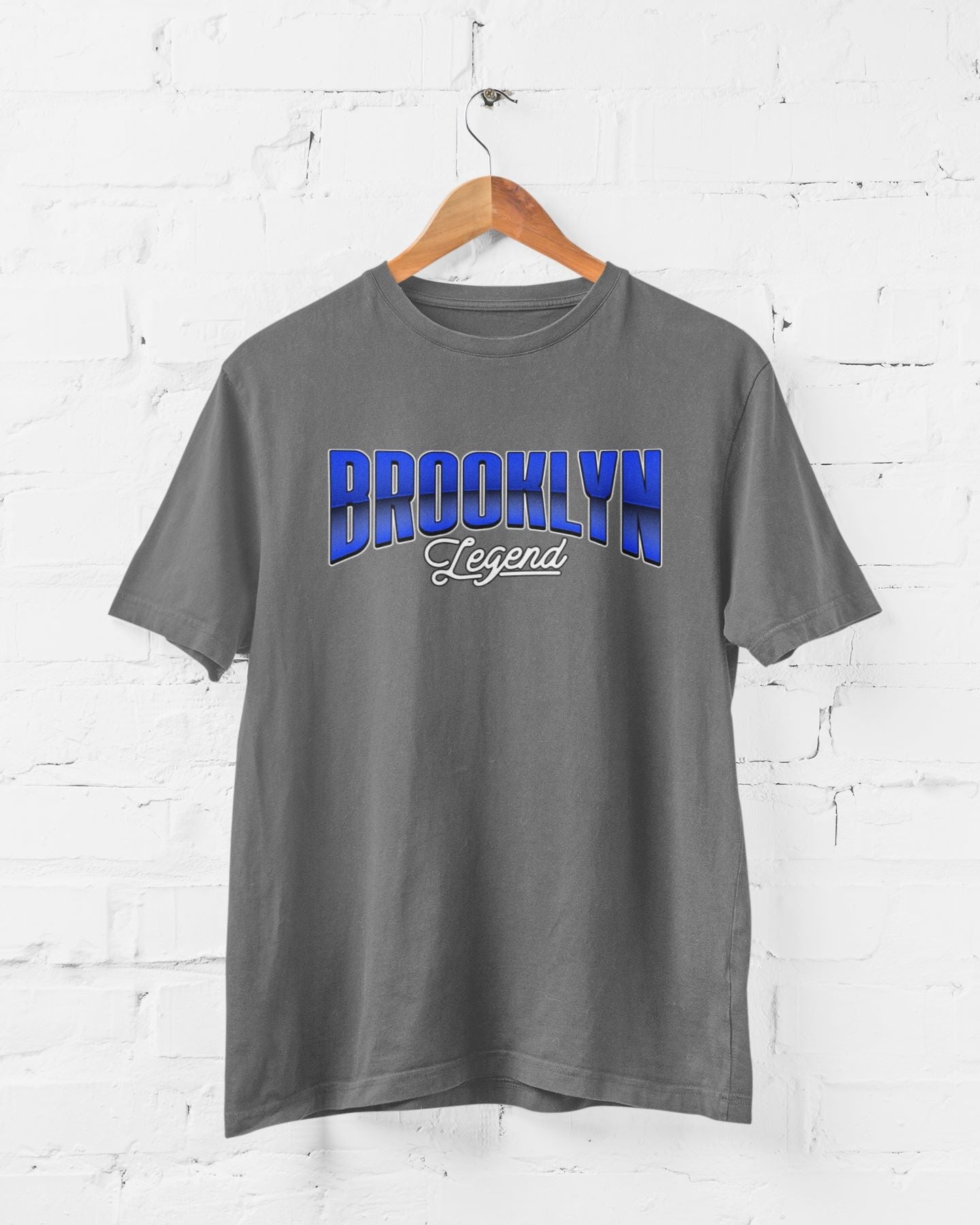 Brooklyn Half Sleeve T-shirt for Men Charcoal Melange