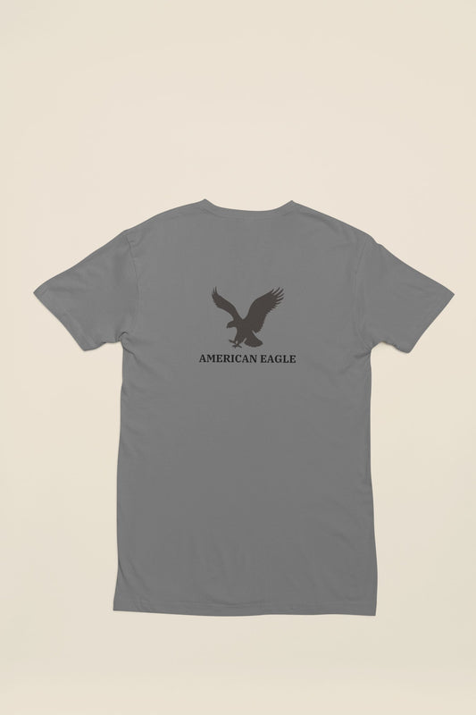 American Eagle half sleeve Charcoal Melange kids T-shirt