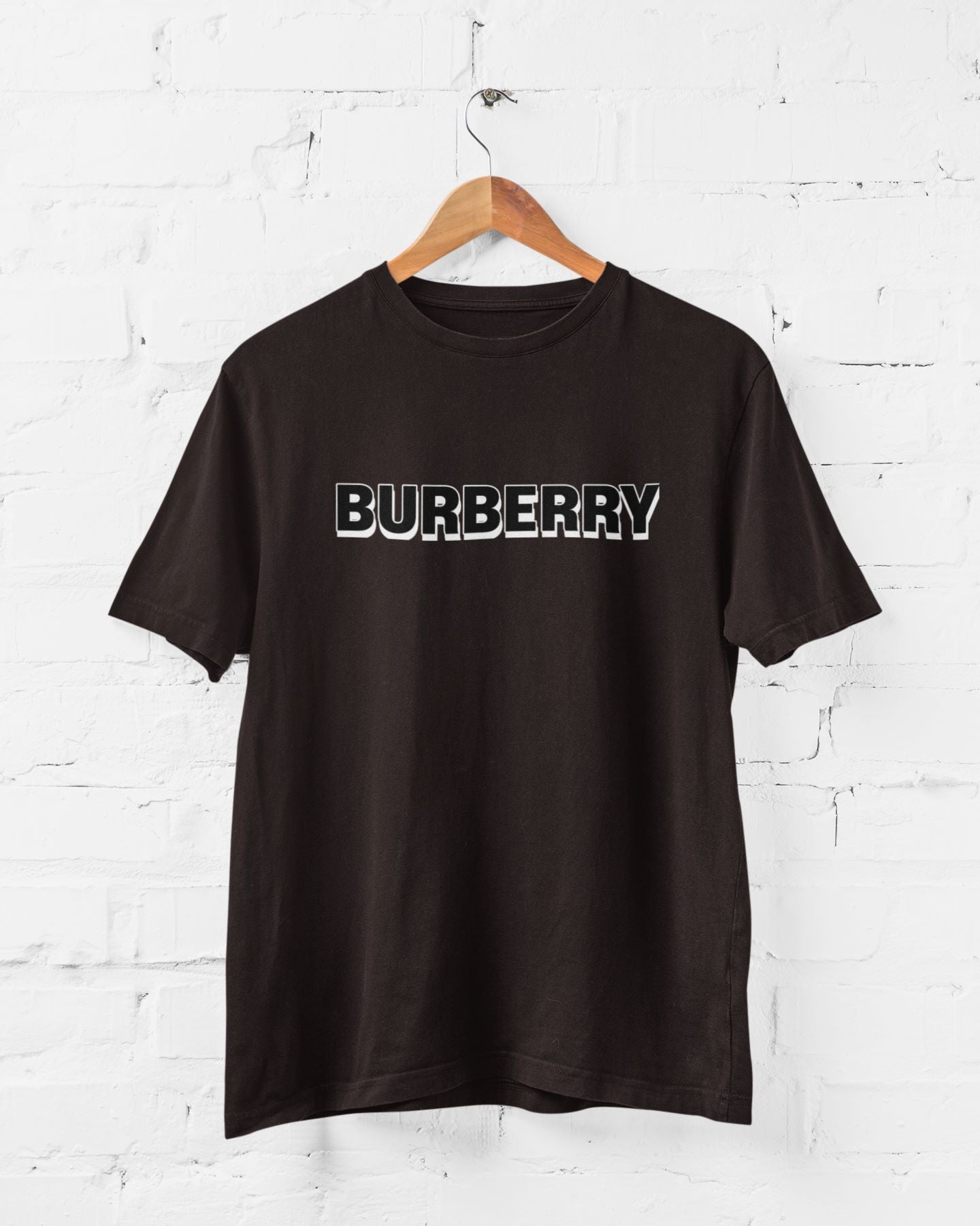 BurBerry Half Sleeve T-shirt for Men Coffee Brown