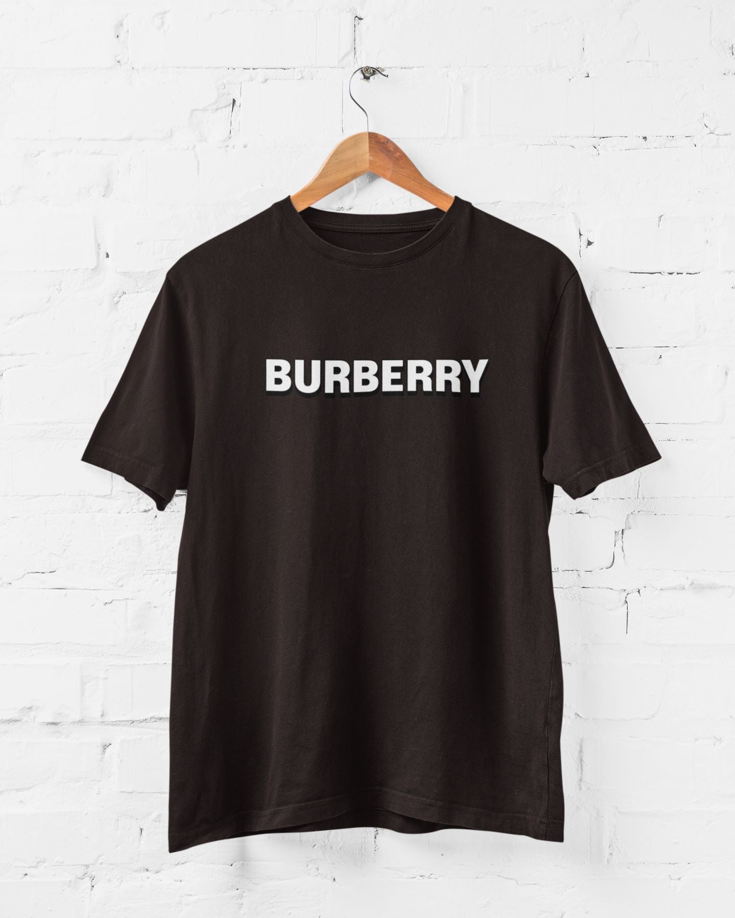 BurBerry Half Sleeve T-shirt for Men Coffee Brown