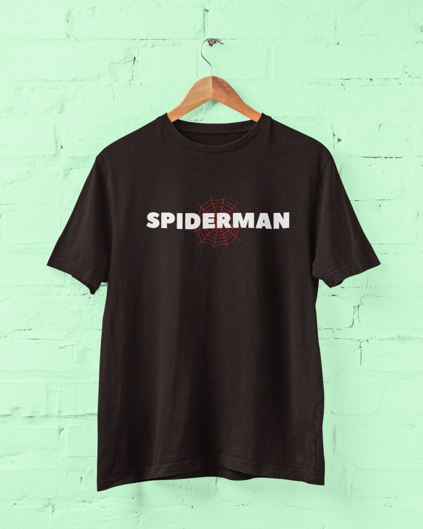 Spiderman T-Shirt for Men Coffee Brown