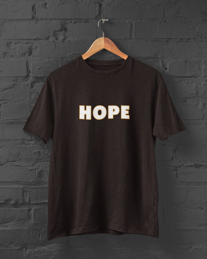 HOPE Half Sleeve T-Shirt for Men Coffee Brown