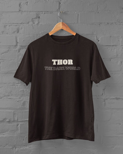 THOR The Dark World Half Sleeve T-shirt for Men/Women Coffee Brown