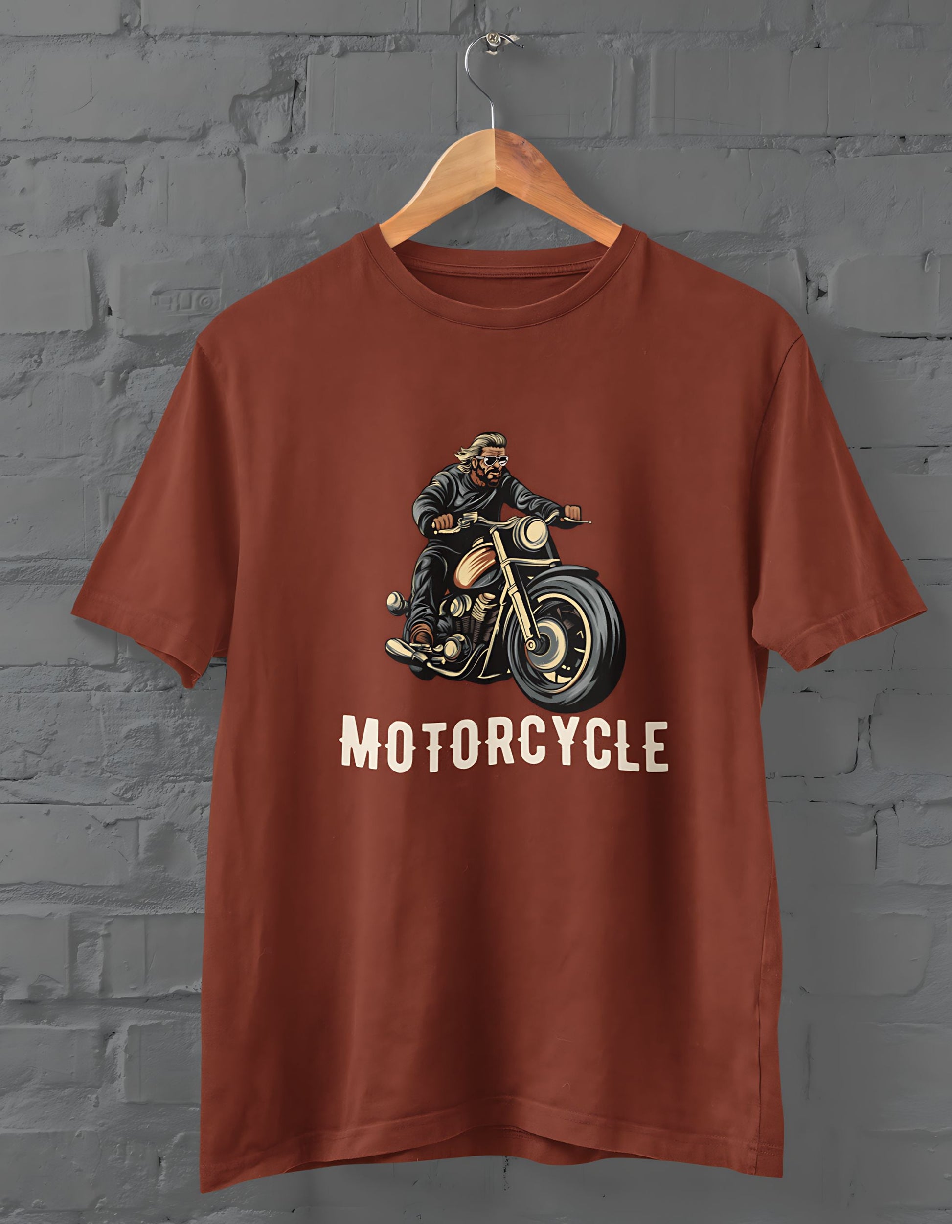 Motorcycle Half Sleeve T-shirt for Men