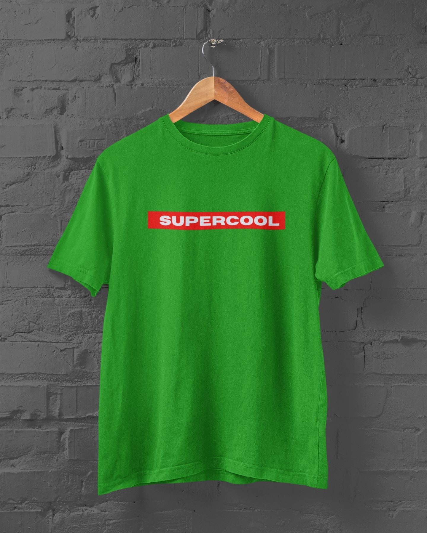 Supercool Half Sleeve T-shirt for Men Flag Green