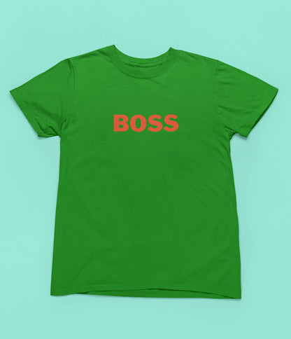 BOSS Kids T-shirt for Boy/Girl Flag green