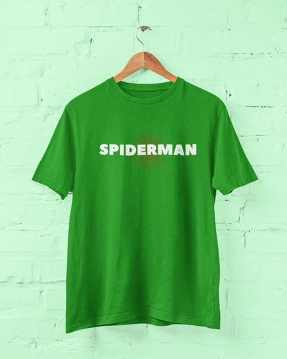 Spiderman T-Shirt for Men Flag Green