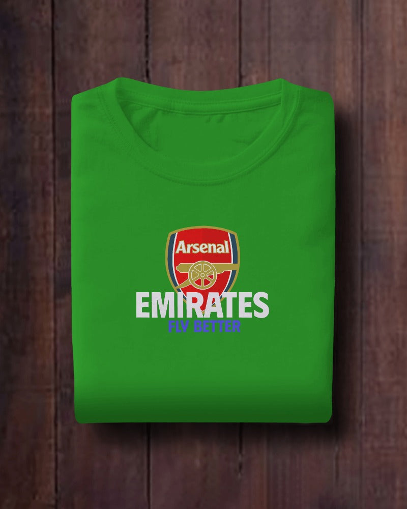 Arsenal Emirates Fly Better Kids T-shirt for Boy/Girl Flag Green