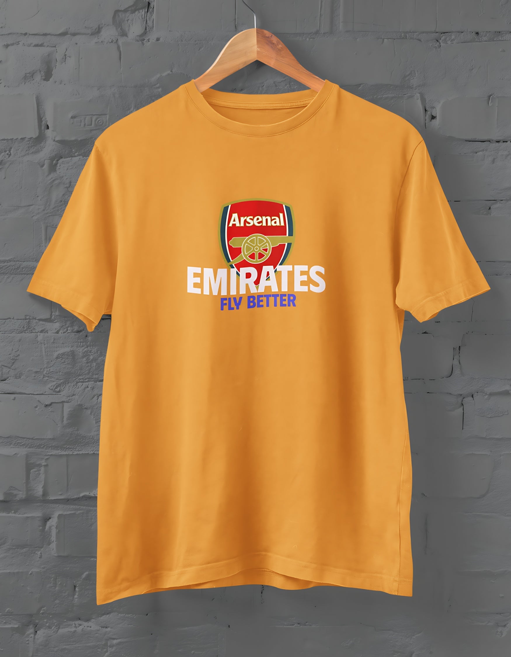 Arsenal Emirates Fly Better T-Shirt for Men Golden Yellow