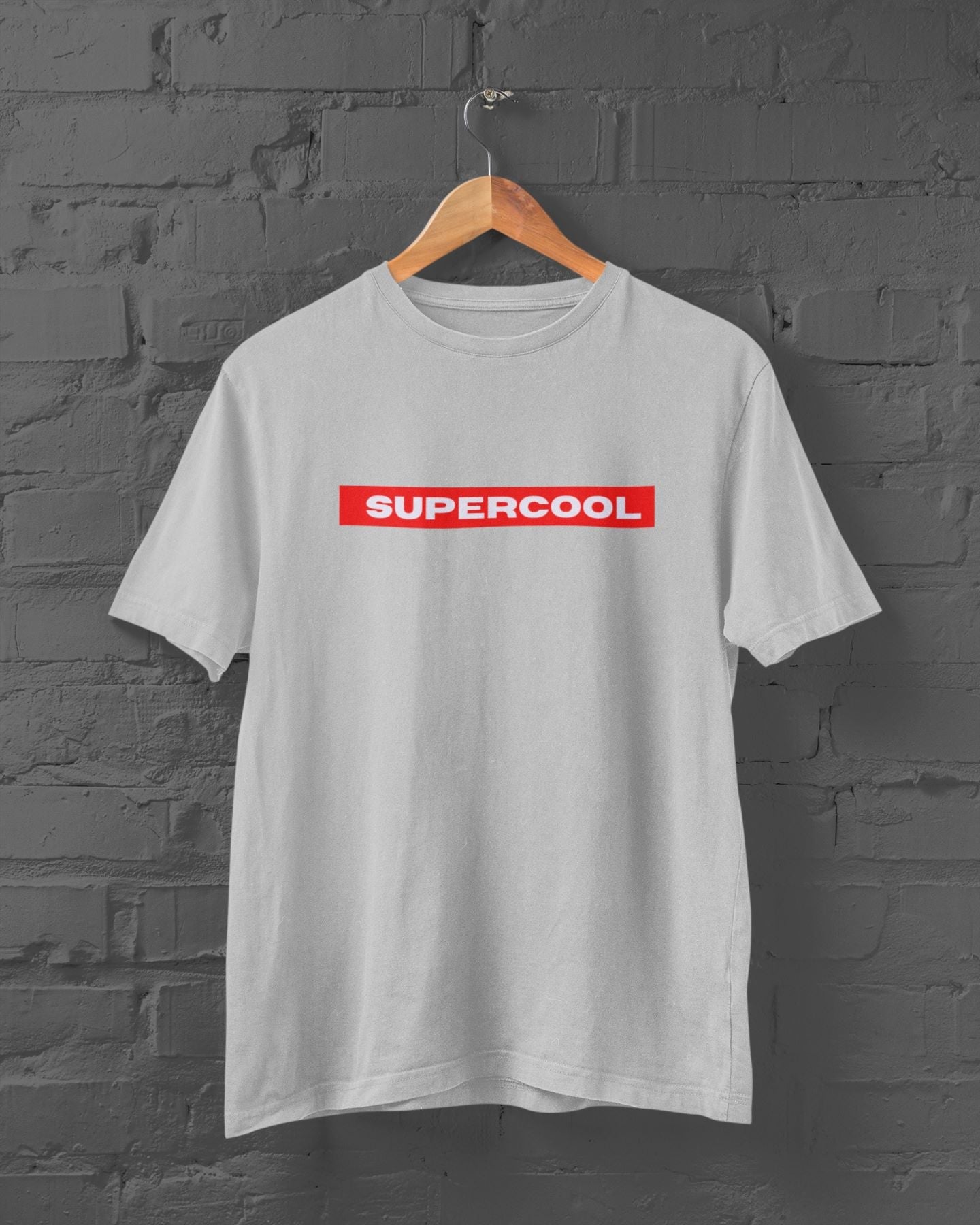 Supercool Half Sleeve T-shirt for Men Grey Melange