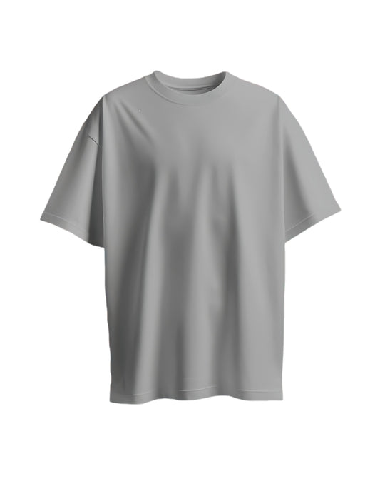 Grey Melange Unisex Oversized T-shirt