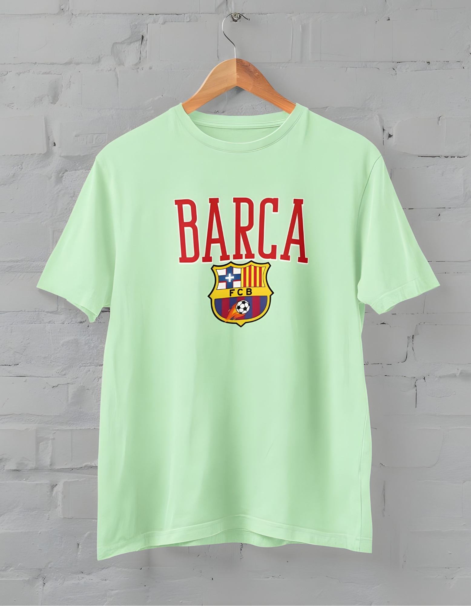 F.C Barcelona Printed Half Sleeve T-Shirt for Men