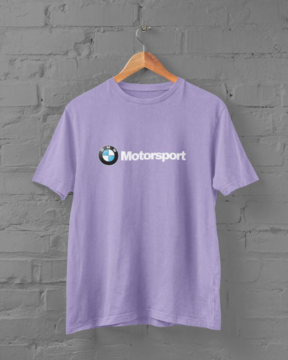 BMW Motorsport Half Sleeve T-Shirt for Men Lavender