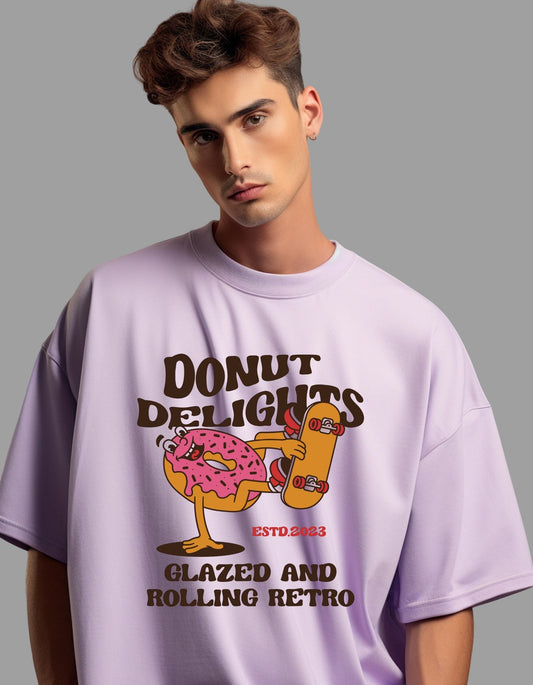 Donut Delight Oversized T-shirt for Men