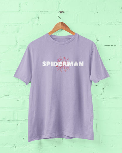 Spiderman T-Shirt for Men Lavender