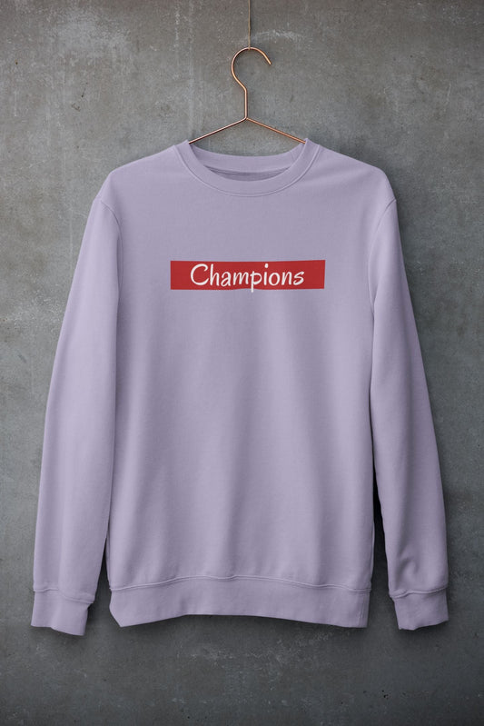 Champions Unisex Sweatshirt for Men/Women Lavender