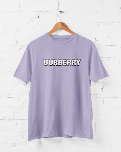 BurBerry Half Sleeve T-shirt for Men Lavender