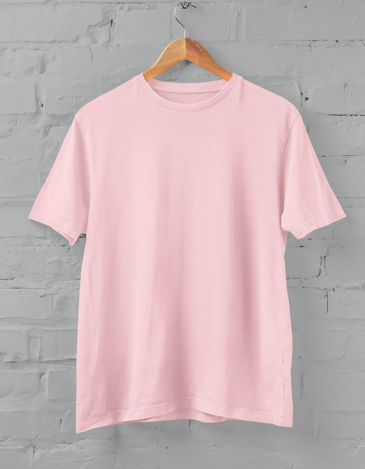 Light Pink Half Sleeve T-shirt for Men
