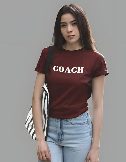 Coach Half Sleeve T-shirt for Women