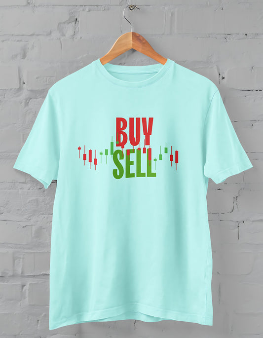 Trader Buy/Sell Half Sleeve T-shirt for Men