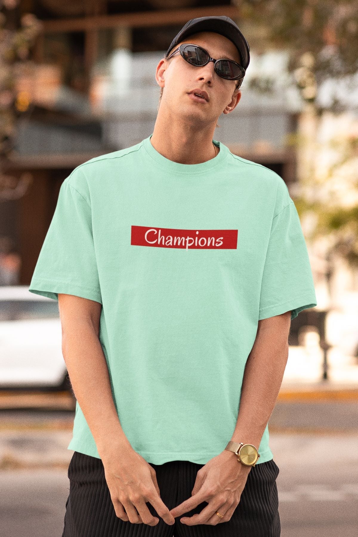 Champions Oversized T-shirt for Men Mint