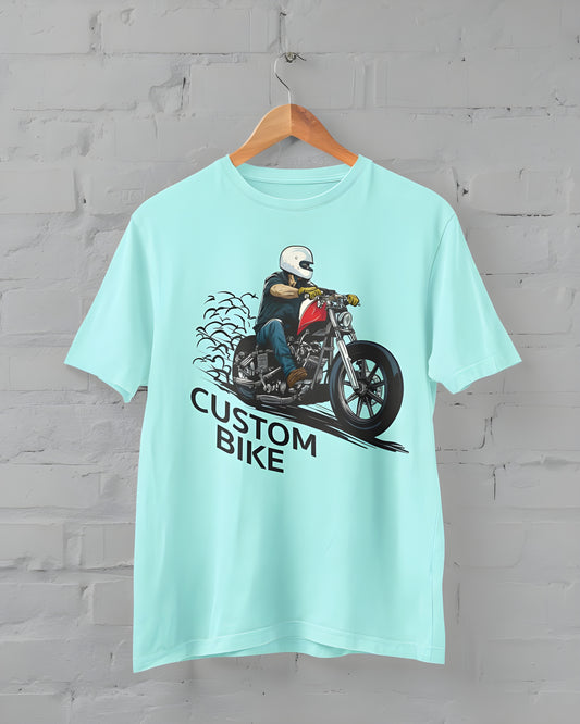 Custom Bike Half Sleeve T-shirt for Men