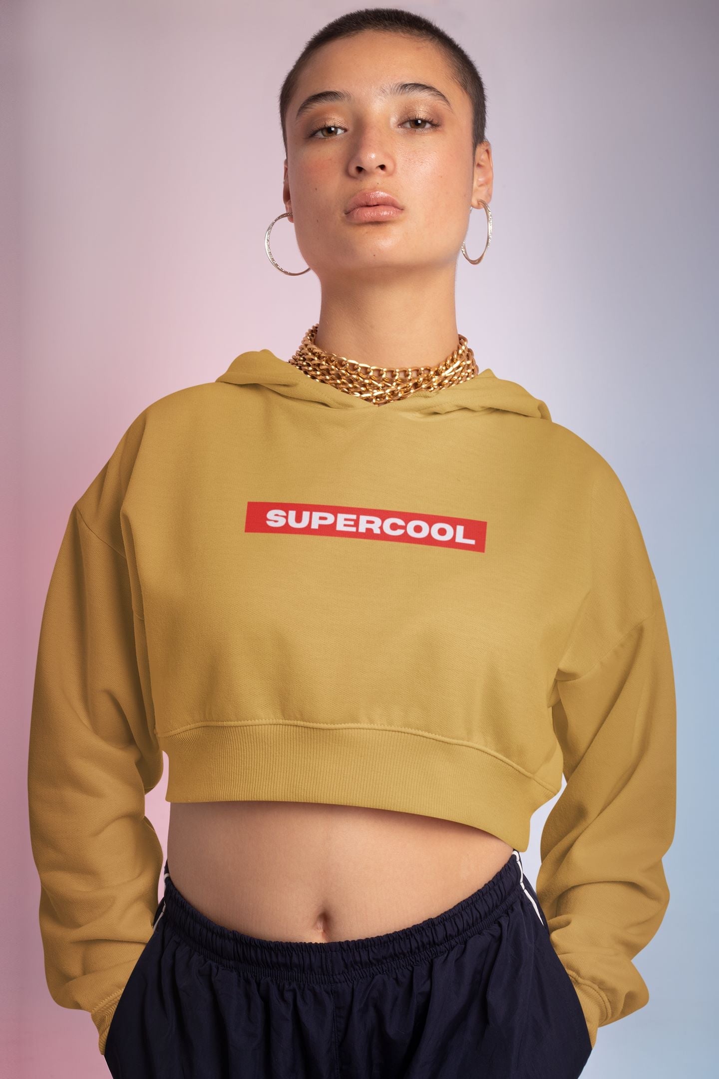 Supercool Crop Hoodie for Women - ShosaQualiTees