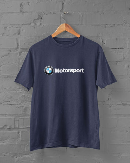 BMW Motorsport Half Sleeve T-Shirt for Men Navy Blue