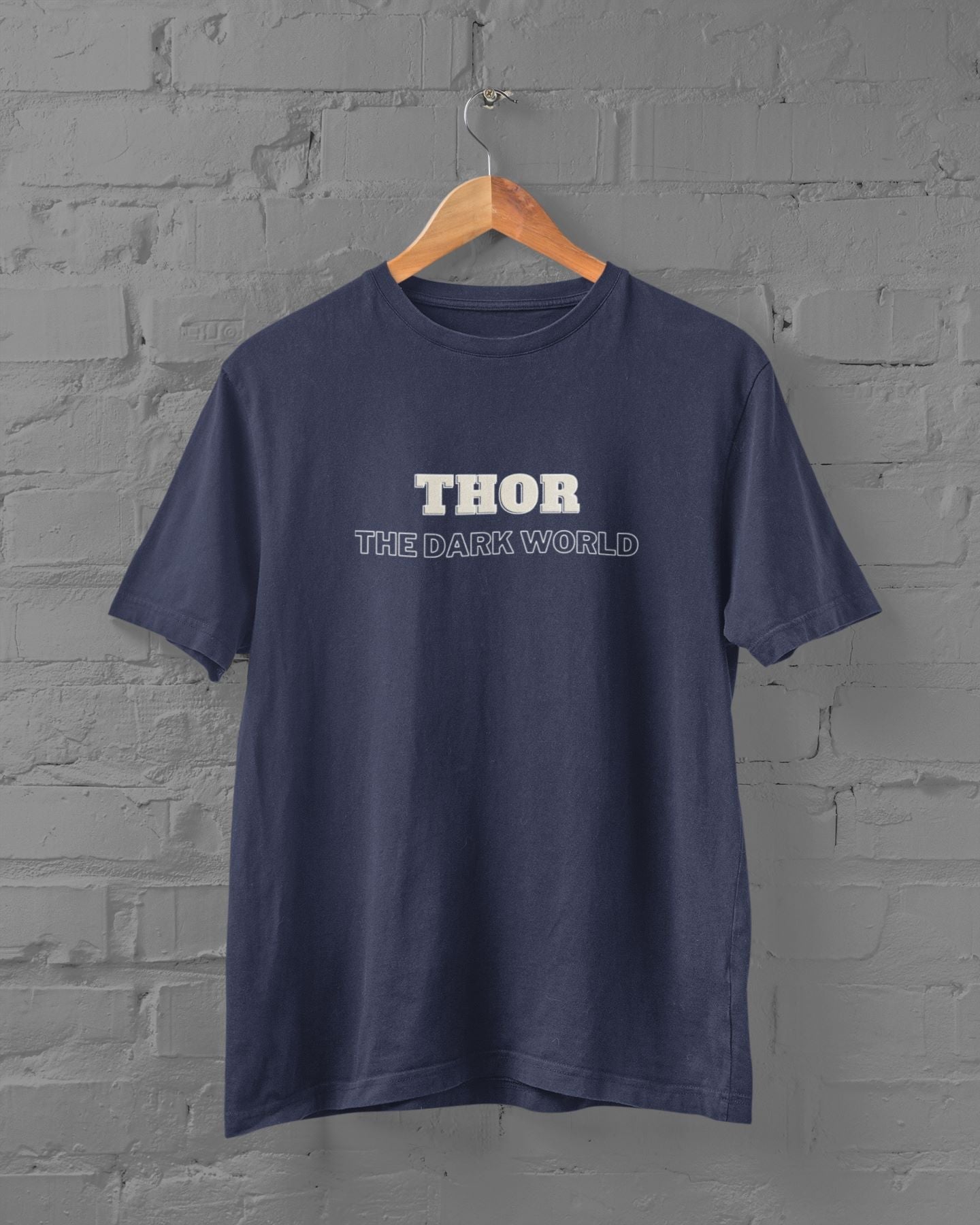 THOR The Dark World Half Sleeve T-shirt for Men/Women Navy Blue